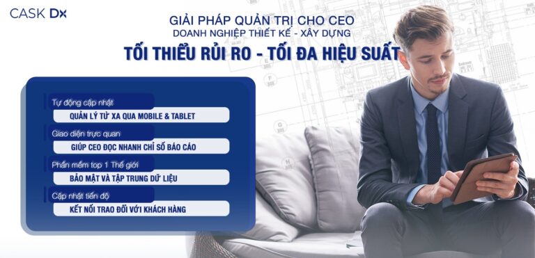 [Chuyển đổi số ngành Thiết Kế – Xây Dựng] Giải pháp quản trị cho CEO doanh nghiệp: Tối thiểu rủi ro – Tối đa hiệu suất
