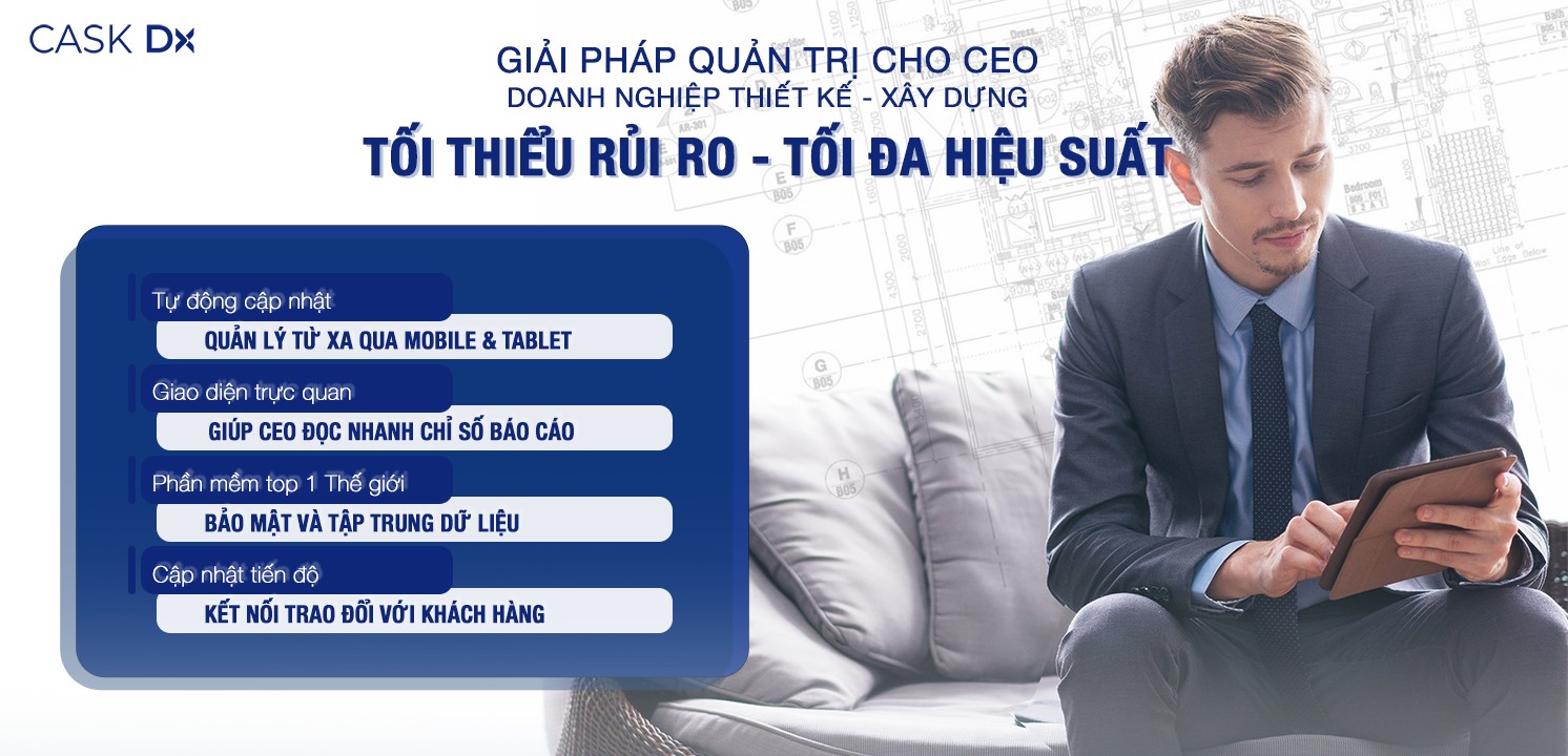 [Chuyển đổi số ngành Thiết Kế – Xây Dựng] Giải pháp quản trị cho CEO doanh nghiệp: Tối thiểu rủi ro – Tối đa hiệu suất