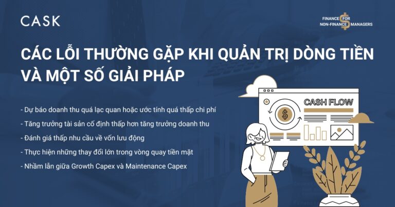 Các lỗi thường gặp khi quản trị dòng tiền và một số giải pháp