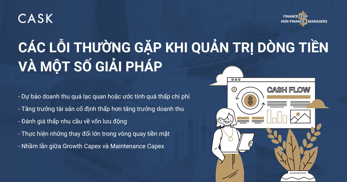Các lỗi thường gặp khi quản trị dòng tiền và một số giải pháp