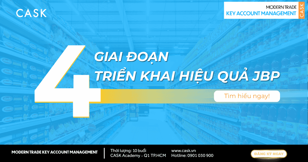 4 Giai đoạn Triển khai Joint Business Plan (JBP) Hiệu Quả Cho KAM Trong Kênh Modern Trade