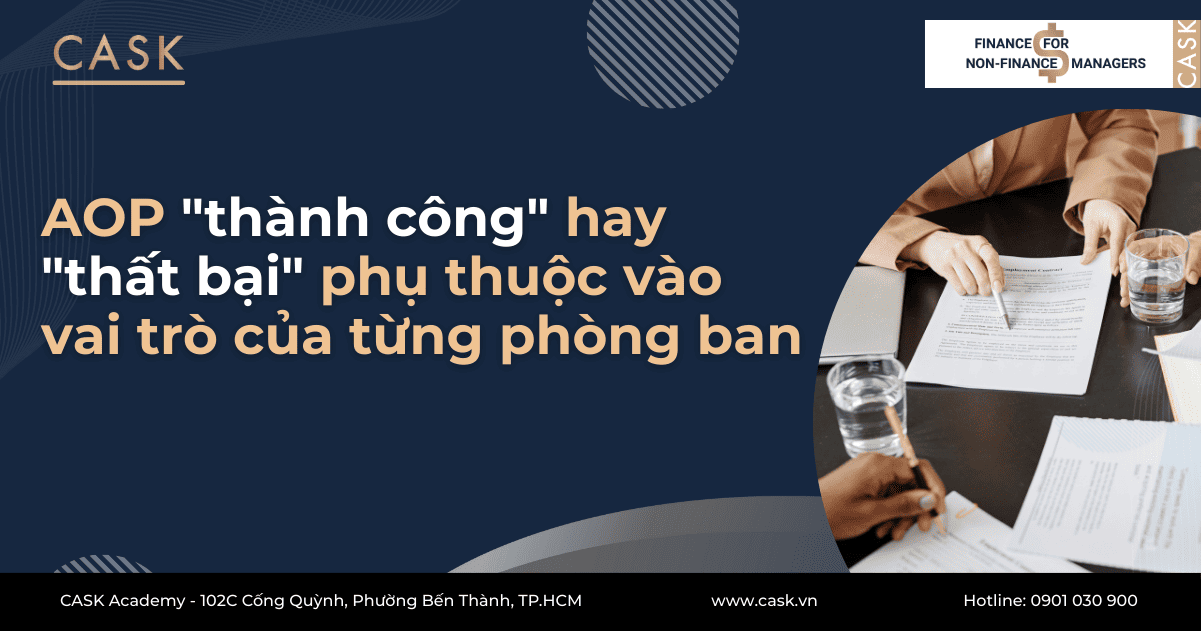 AOP “thành công” hay “thất bại” phụ thuộc vào vai trò của từng phòng ban