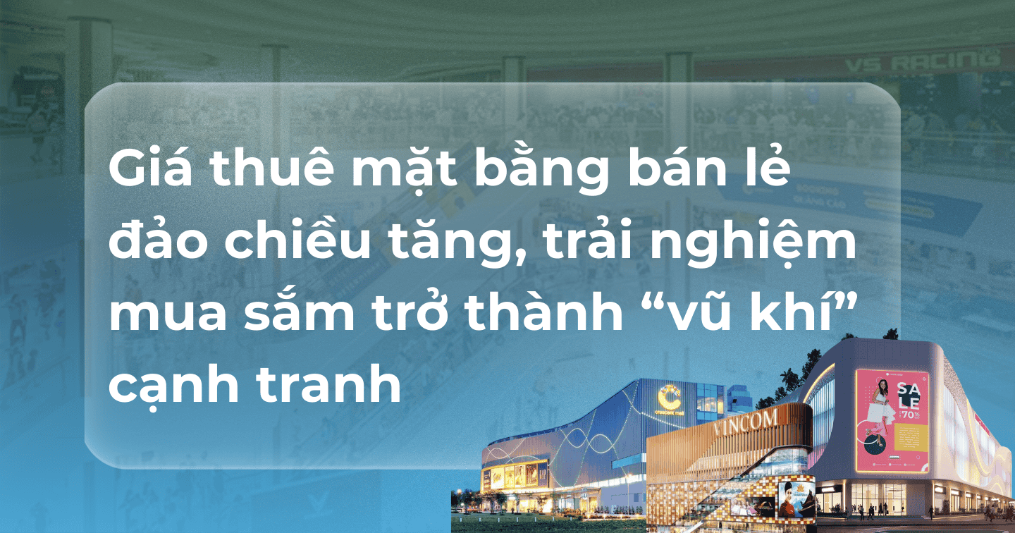 Giá thuê mặt bằng bán lẻ đảo chiều tăng, trải nghiệm mua sắm trở thành vũ khí cạnh tranh